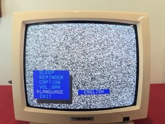 Magnavox PR1395 X121 13″ White CRT TV 480i NTSC Coaxial F Input