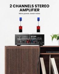 Home Audio Amplifier with Bluetooth 5.3, 300W Peak]