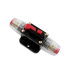 CAR STEREO AUDIO 12V CIRCUIT BREAKER FUSE IN-LINE FITS 4 8 GAUGE WIRE 40 AMP US