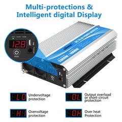 GIANDEL Power Inverter 2000 Watts DC 12V to AC 230V 240V with Dual FR Sockets