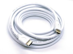 30Ft High-Speed HDMI 2.0 With Ethernet Cable 4K@60Hz 26AWG CL3 White Color