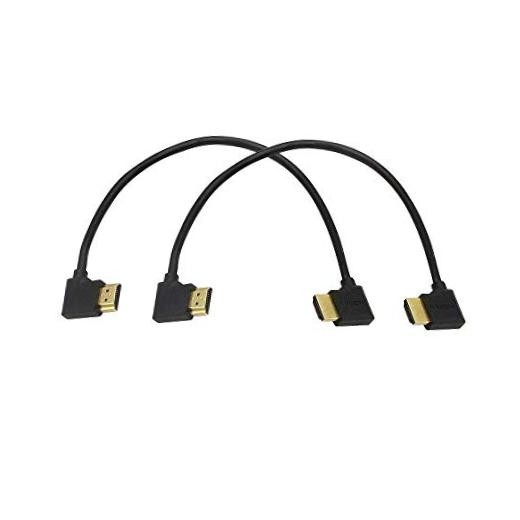 Gold Plated High Speed 90 Angle Right HDMI Male to Left HDMI Male Adapter