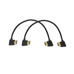 Gold Plated High Speed 90 Angle Right HDMI Male to Left HDMI Male Adapter
