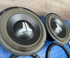 Old School Pair JL Audio VRC 8W0-4 Speakers 8″ Subwoofers USA 4 ohm NICE