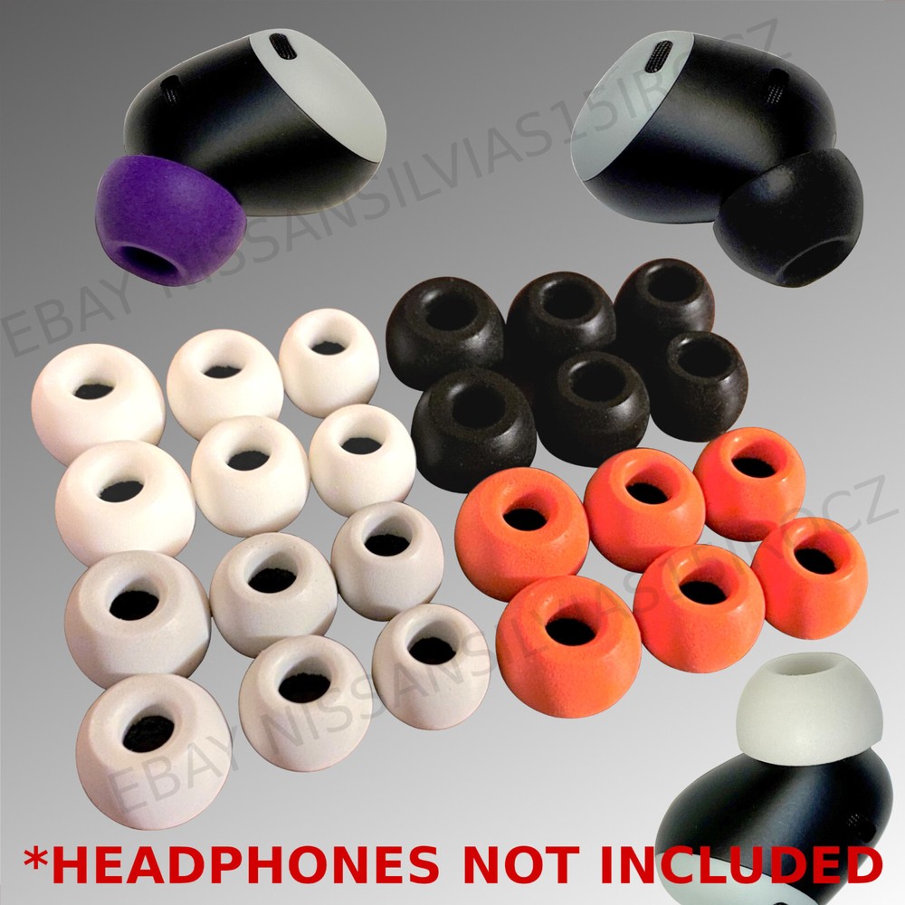 9pc Memory Foam For Google Pixel Buds Pro Wireless Headphones Silicone Ear Tips