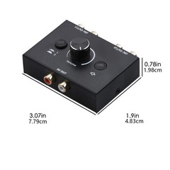 New 1 In 2 Out / 2 In 1 Out RCA Stereo Audio Switch Audio Switcher Splitter