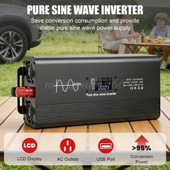 Car Pure Sine Wave 5000W/10000W Power Inverter DC 12v to AC 110V-120V Converter