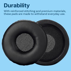 Replacement Ear Pads for Sony MDR‑V150/V200/V250/V300/ZX300 – Memory Foam Black