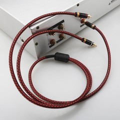 Single RCA Male to 2-RCA Male Gold-Plated Splitter Cable