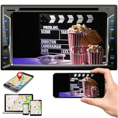 200w 2Din Car NAVI 6.2″ DVD CD Touch Screen Radio Mirror Link For Android & IOS