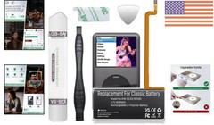 900mAh Lithium-Ion Battery for iPod Classic 5th-7th Gen – Tools Included