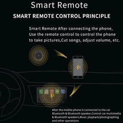 Wireless Bluetooth Media Button Remote Car Bike Music Control iOS Android
