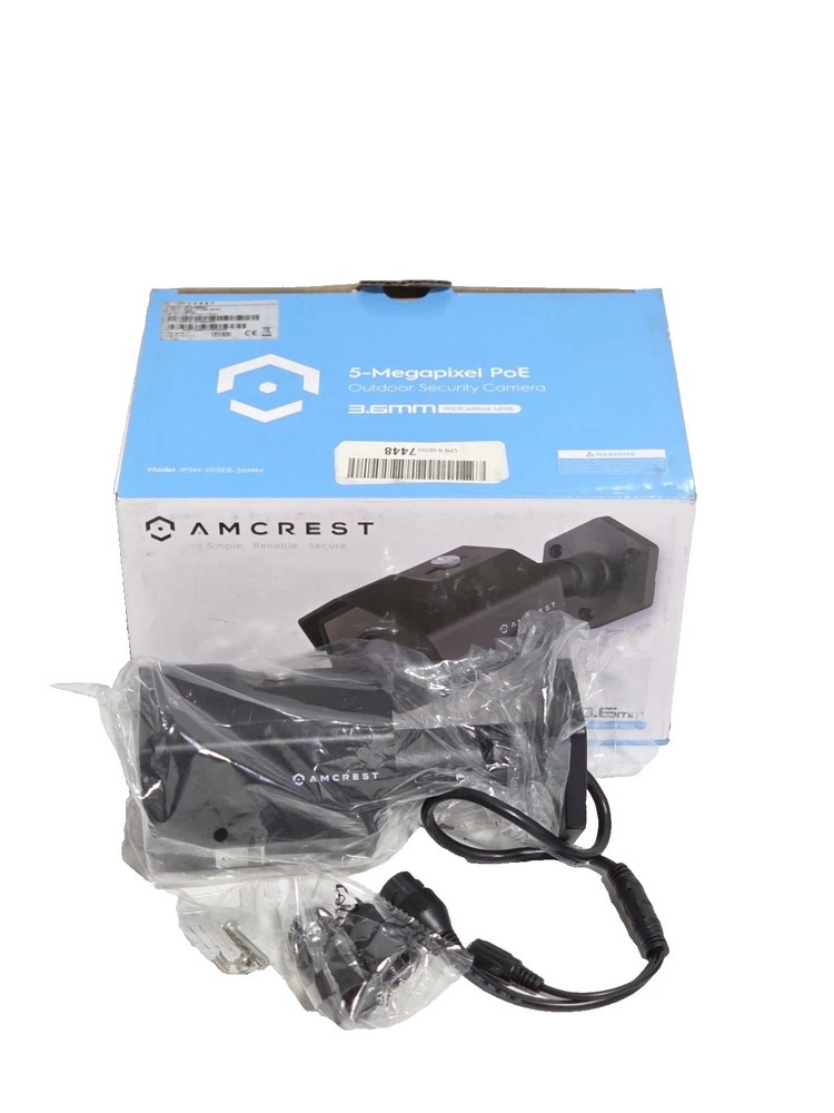 AMCREST 5MP HD 5-MEGAPIXEL POE IP5M-1173EB-36MM OUTDOOR CAMERA NEW!