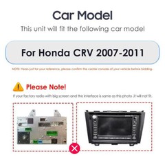 For 2007-2011 Honda CRV Android 15 Apple Carplay Car Stereo Radio GPS Navi +CAM