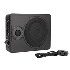600W Slim Under-Seat Subwoofer Powered Car Truck Sub w/ Amplifier Speaker 8 “