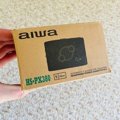 [Rare Full Box] AIWA PX380 Walkman Cassette Player, Awesome Silver ! Working !