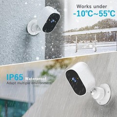 4PCS WiFi Camera Solar Outdoor Wireless Battery Powered Audio Security Camera