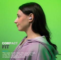 JLab Go Air Pop+ True Wireless Earbuds, Bluetooth Earbuds with Microphone USB-C