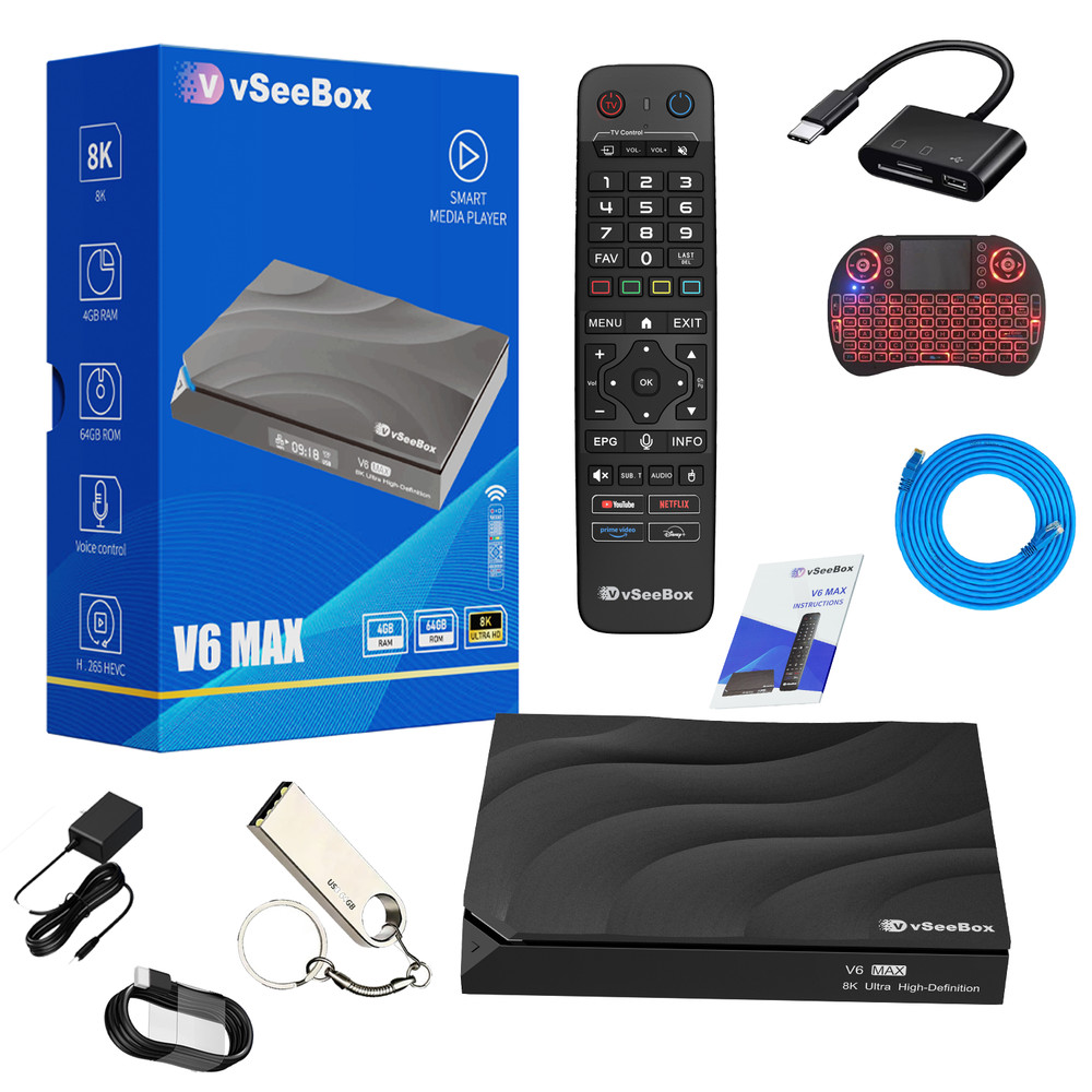 2026 VSeeBox V6 Max – Brand new unopened – Authorized dealer – Fast shipping