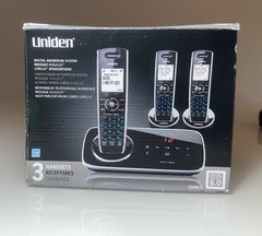 Uniden DECT 6.0 D2280-3 Phone With Digital Answering System-In box