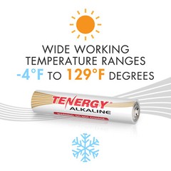 Tenergy ALKALINE AAA AA C D 9V Non-rechargeable Batteries LOT