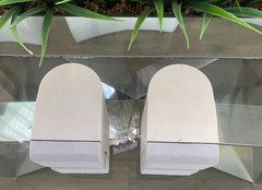 Bose Acoustimass Lifestyle Double Cube Speakers White Pair Swivel