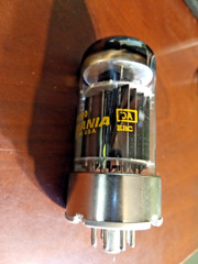 Sylvania 6080 Vacuum Tube, Triple Mica, Ceramic Base code DA EBC Tests GOOD USA