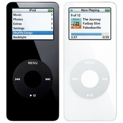 Apple iPod Nano 1st Gen 1GB 2GB 4GB New Battery 90 day Warranty ( Black white )