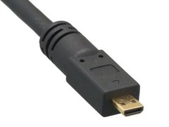 15ft High Speed HDMI to Micro HDMI Cable with Ethernet, 4K Support, Black