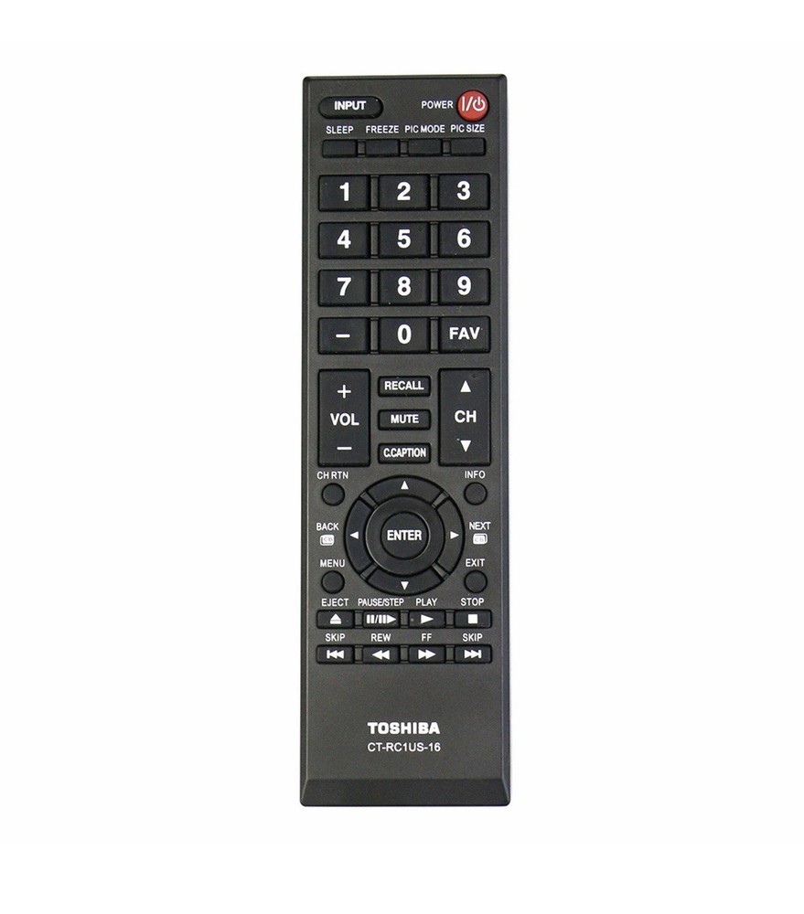 Genuine Toshiba CT-RC1US-16 Remote Control for All Toshiba TVs NEW OEM