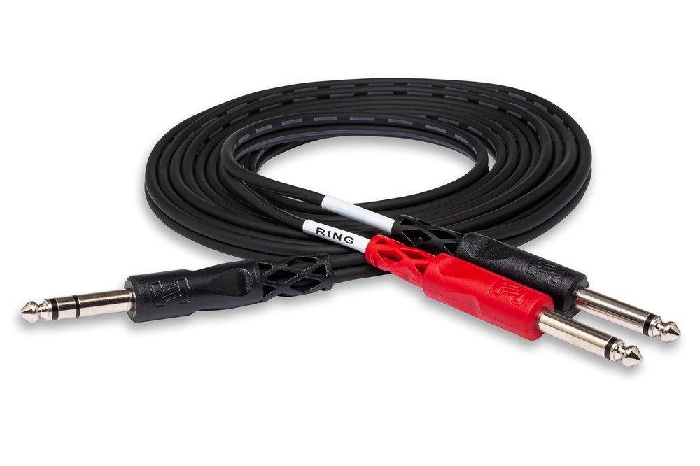 Hosa STP-201 Insert Cable 1/4 Inch TRS to Dual 1/4″ TS 3.3 Feet
