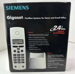 Siemens Gigaset 2400 Cordless Handset & Charger Gray *Open Box* New Vintage 1999