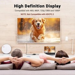 4K HDMI Cable Splitter Adapter 2.0 Converter 1 In 2 Out 1 Male to 2 Female lot