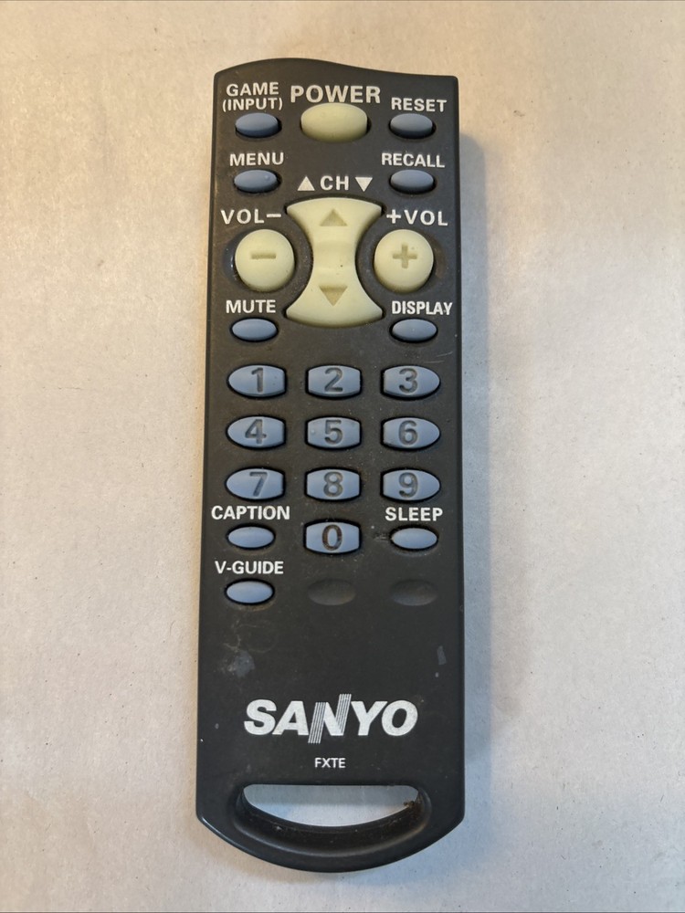 SANYO TV FXTG Gray Remote AC Authentic (MADE IN INDONESIA) OEM Genuine