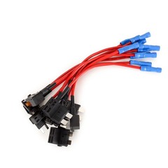 10PC Add-a-Circuit Fuse Tap Adapter Kit w/ Standard & Mini Tap Blade Fuse Holder