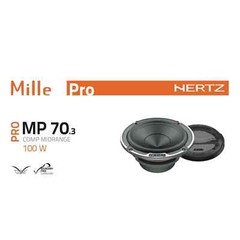 Hertz Mille Pro MP 70.3 3″ Inch 70mm Car Midrange Speakers Set 100w Peak Pair