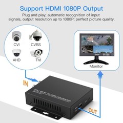 4K BNC TO HDMI CONVERTER CONVERT HD TVI/ CVI/ AHD ANALOG VIDEO SIGNAL TO HDMI