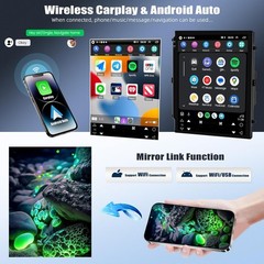9.7″ Tesla Style FOR 2013-2019 DODGE RAM 1500 2500 3500 CARPLAY GPS RADIO STEREO