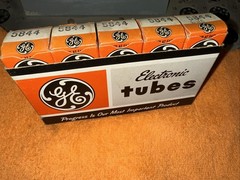 GE 5844 Tube-Sleeve of 5 NOS Matching Tubes-Tube Radio Five Star TESTED Amp 6J6
