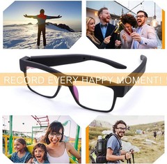 Lightweight 1080P Camera Glasses with 32G Memory Card