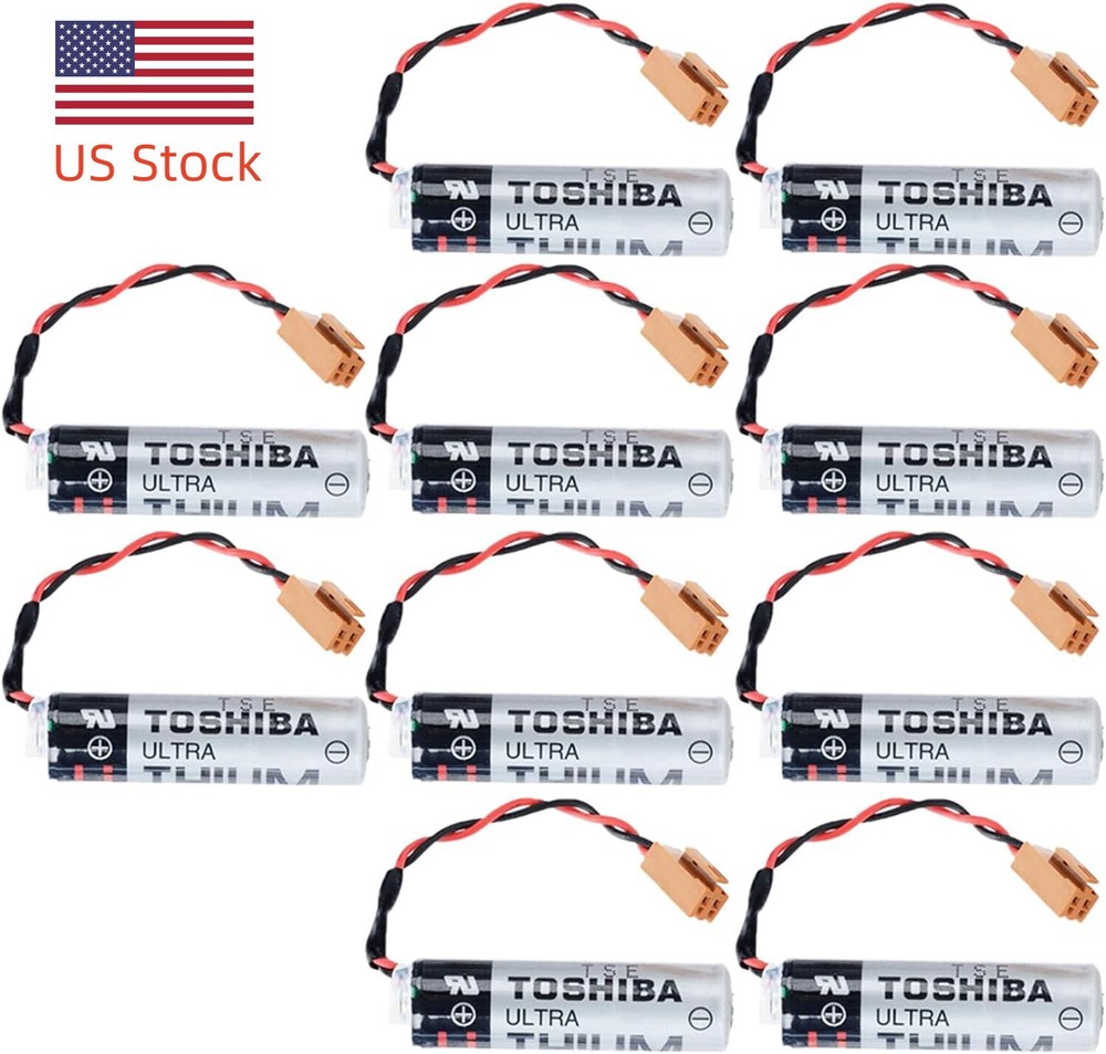 10 pcs 6V Toshiba ER6V/3.6V ER6VC119A ER6VC119B Battery For Mitsubishi M70 PLC