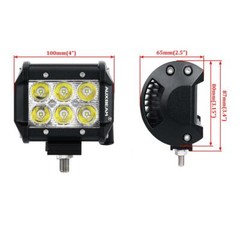 AUXBEAM 4″ LED Work Light Spot Cube Pods Driving Fog Lamp Truck Offroad ATV 4WD