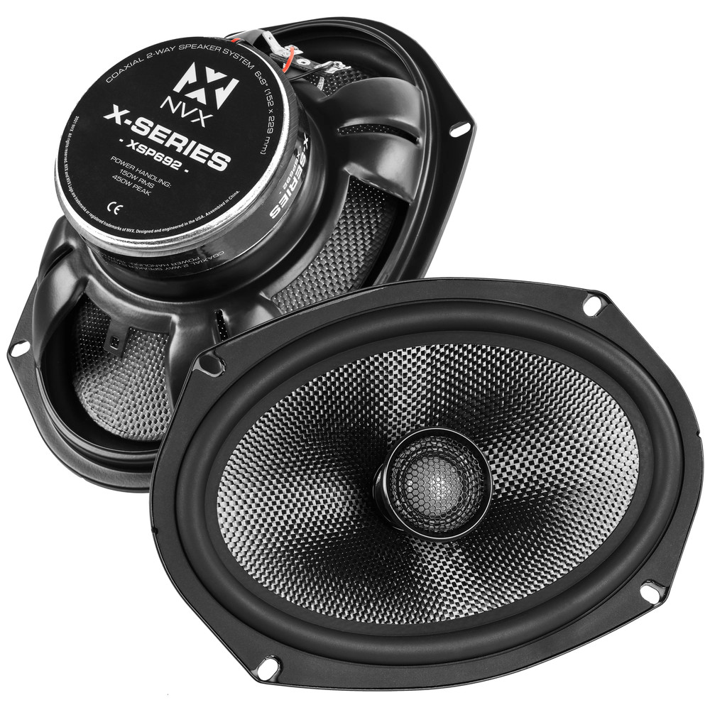 NVX XSP692 900W Peak (300W) RMS X-Series 6″x9″ 2-Way Coaxial Speakers