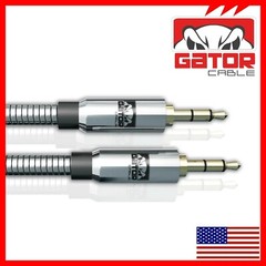 AUX 3.5mm Male to Male Audio Cable For iPhone Samsung Phone All Full Metal 3FT