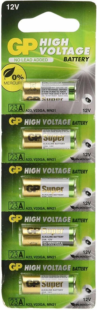 5 GP 23A 23AE 21/23 A23 23GA MN21 12v Batteries.