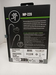 Mackie MP-220 Dual Dynamic Driver Professional In-Ear Monitors