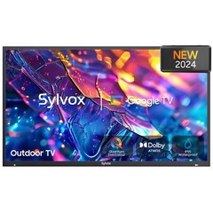 43″ QLED Outdoor TV SYLVOX SMART Google TV Waterproof 1000nits For Partial Sun