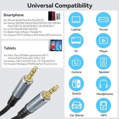AUX Cable 10Ft, 3.5Mm Audio Cable Long Aux Cord Male to Male 10 Feet Auxiliary H