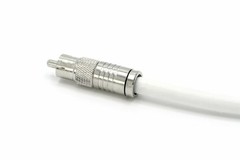 White Digital Audio Coaxial Cable Subwoofer Cable – (S/PDIF) RCA Cable, 10 Feet
