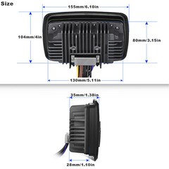 Marine Stereo Bluetooth Radio Receiver with Antenna for ATV UTV Truck Golf Cart